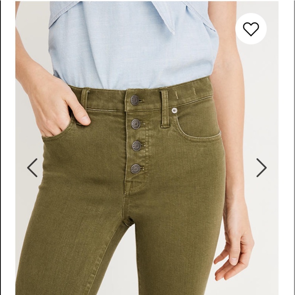 Madewell 9in. High rise skinny garmet dyed jeans